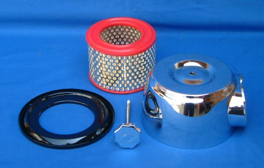  Luftfilter R50S,69S komplett mit Filter verchromt auch verwendbar f&uuml;r R50,60,50/2,60/2,69  