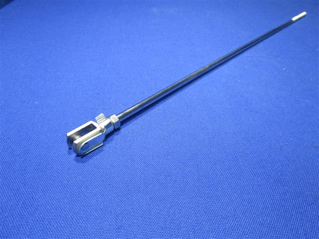 Bremsstange mit Gabelkopf, Bolzen und Feder R50/2,60/2,50S,69S Edelstahl poliert