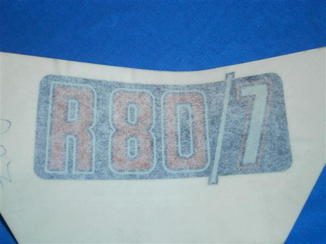 Abziehbild Batterieabdeckung R80/7 silber