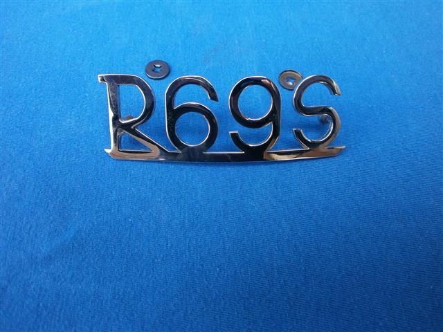  Schriftzug R69S verchromt Schutzblech hinten  